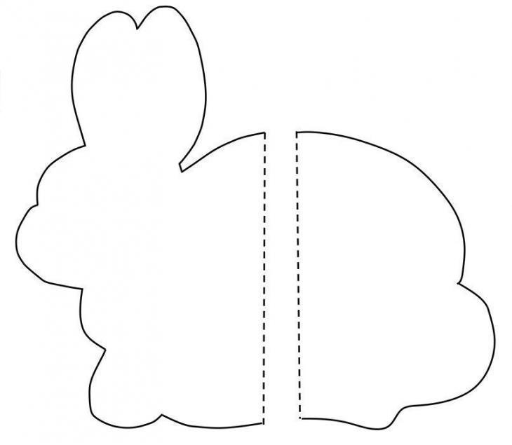 Foldable Easter Bunny Template